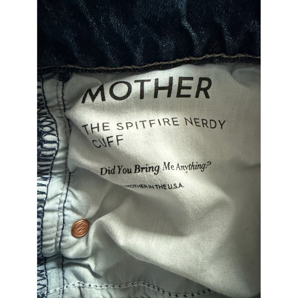 Mother Jeans The Spitfire Nerdy Cuff Did You Bring Me Anything Size 31 - Picture 10 of 10